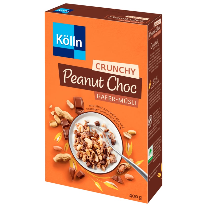 Kölln Crunchy Peanut Choc 400g